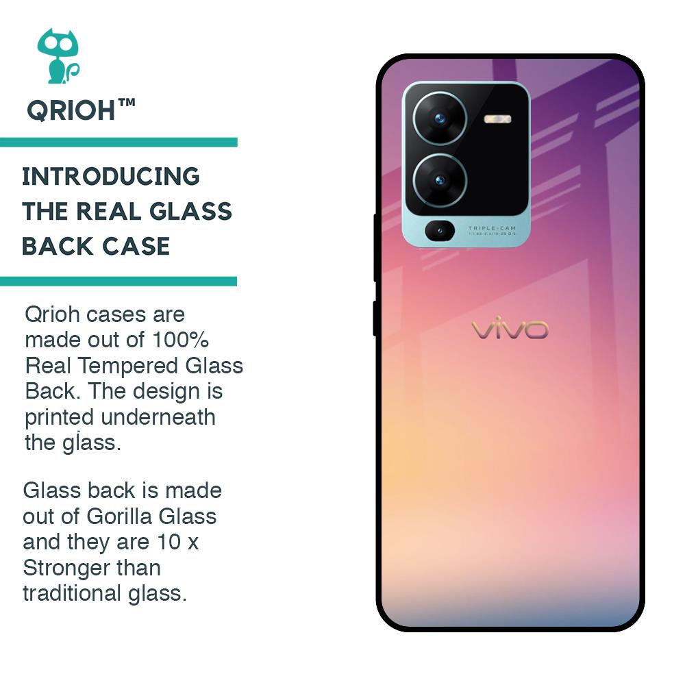 Lavender Purple Glass case for Vivo V25 Pro