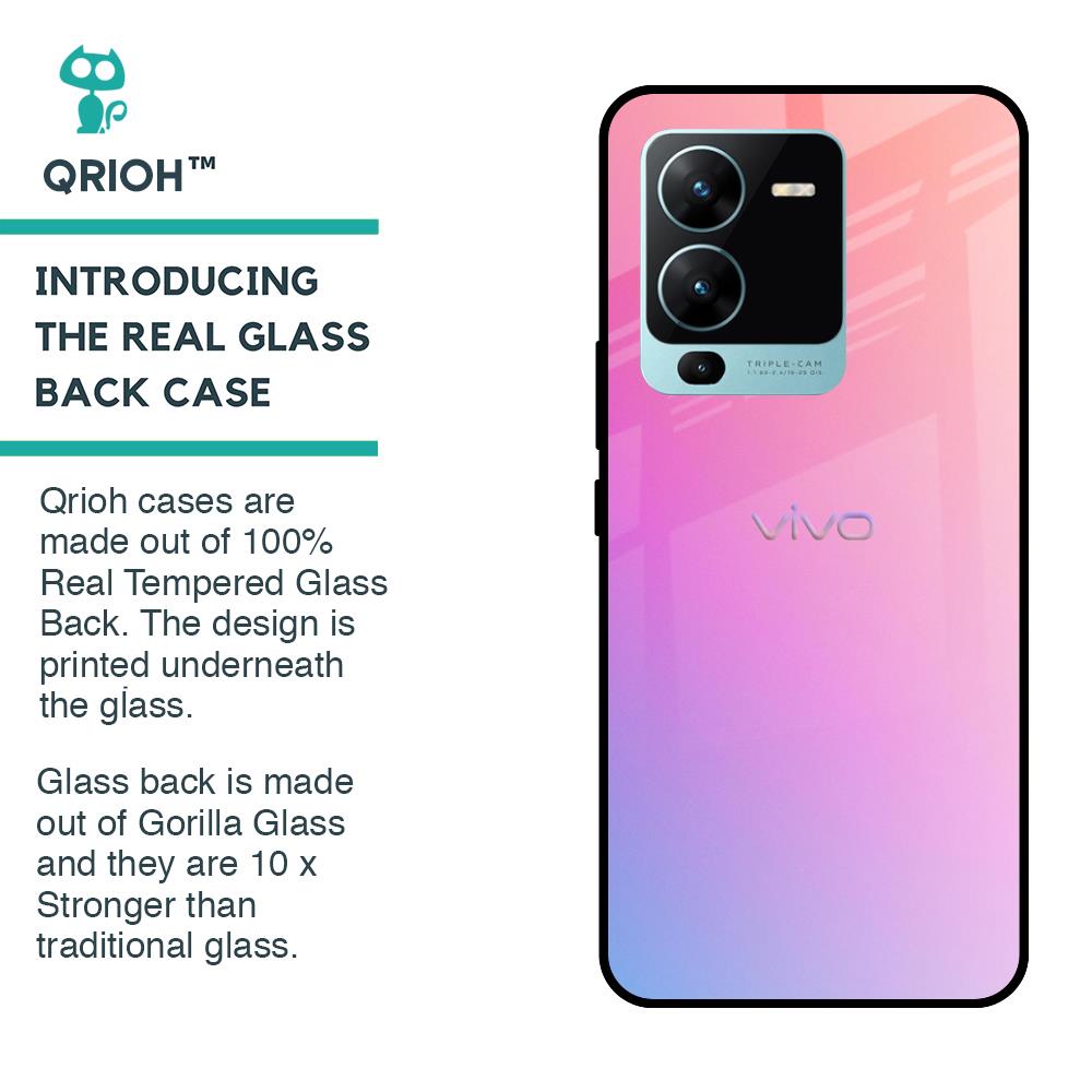 Dusky Iris Glass case for Vivo V25 Pro