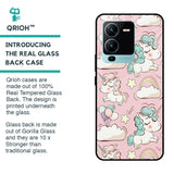 Balloon Unicorn Glass case for Vivo V25 Pro