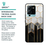 Tricolor Pattern Glass Case for Vivo V25 Pro