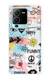 Happy Doodle Vivo V25 Pro Back Cover