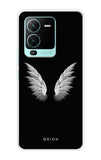 White Angel Wings Vivo V25 Pro Back Cover
