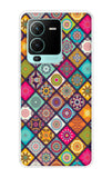 Multicolor Mandala Vivo V25 Pro Back Cover
