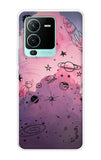 Space Doodles Art Vivo V25 Pro Back Cover