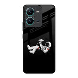 Space Traveller Vivo V25 Glass Back Cover Online