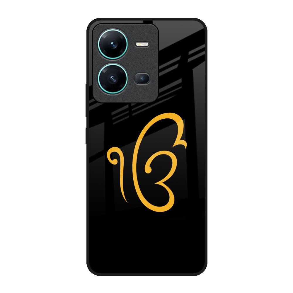 Luxury Fashion Initial Vivo V25 Glass Back Cover Online
