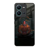 Lord Hanuman Animated Vivo V25 Glass Back Cover Online
