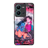Radha Krishna Art Vivo V25 Glass Back Cover Online