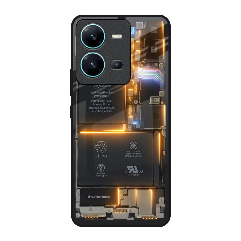 Glow Up Skeleton Vivo V25 Glass Back Cover Online