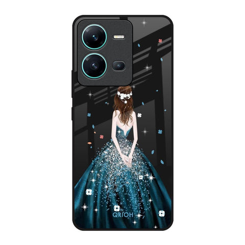 Queen Of Fashion Vivo V25 Glass Back Cover Online