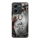 Royal Bike Vivo V25 Glass Back Cover Online