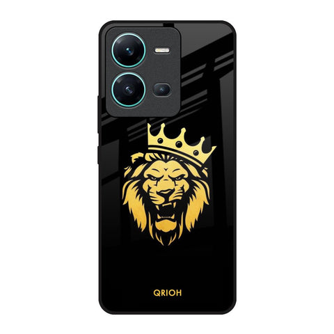 Lion The King Vivo V25 Glass Back Cover Online