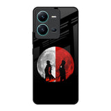 Anime Red Moon Vivo V25 Glass Back Cover Online