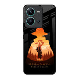 Luffy One Piece Vivo V25 Glass Back Cover Online