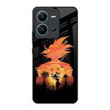 Japanese Paradise Vivo V25 Glass Back Cover Online