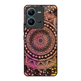 Floral Mandala Vivo V25 Glass Back Cover Online