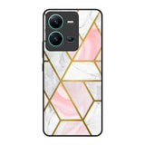 Geometrical Marble Vivo V25 Glass Back Cover Online