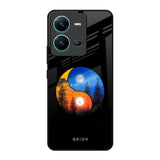 Yin Yang Balance Vivo V25 Glass Back Cover Online