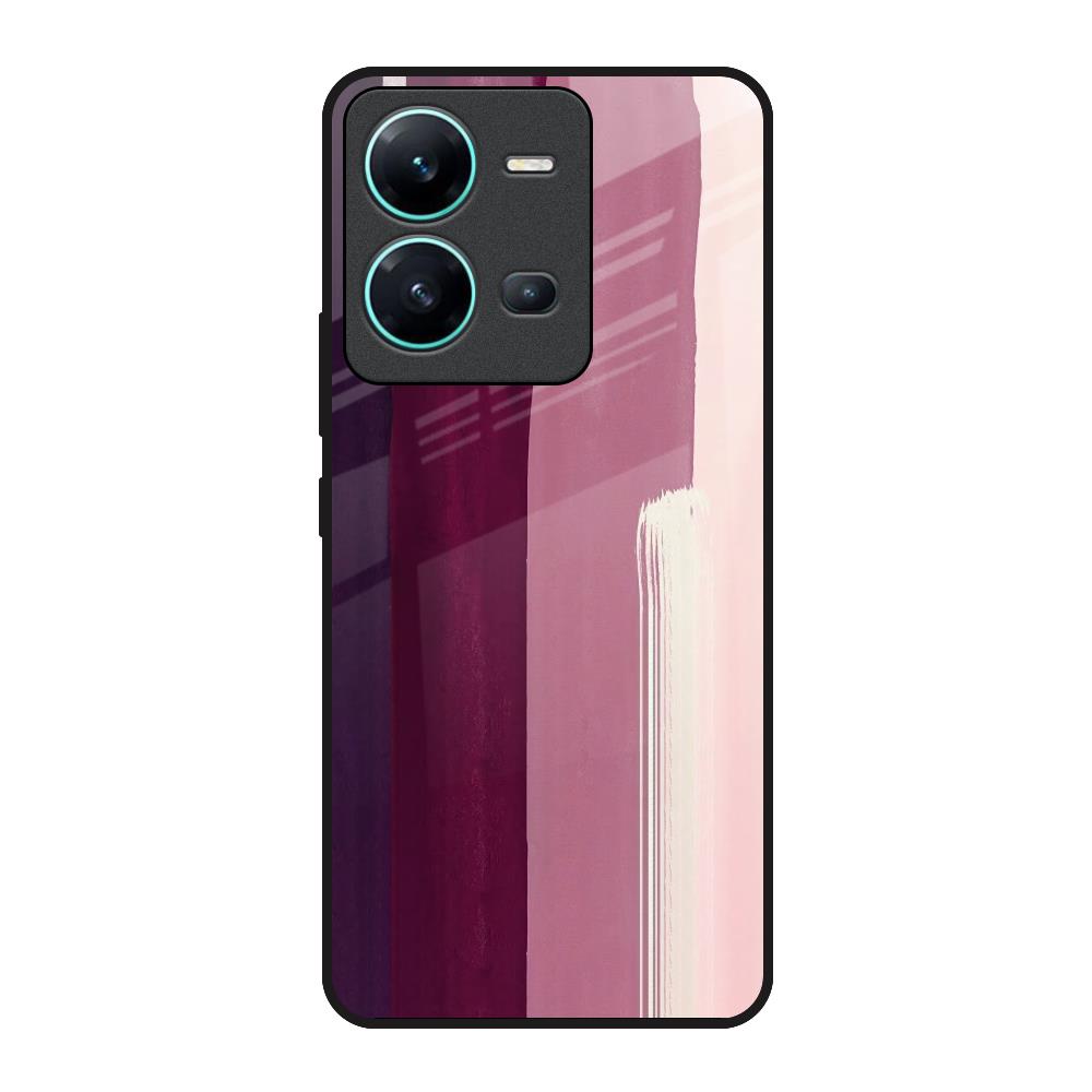 Brush Stroke Art Vivo V25 Glass Back Cover Online