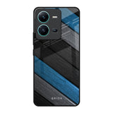 Multicolor Wooden Effect Vivo V25 Glass Back Cover Online