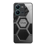 Hexagon Style Vivo V25 Glass Back Cover Online
