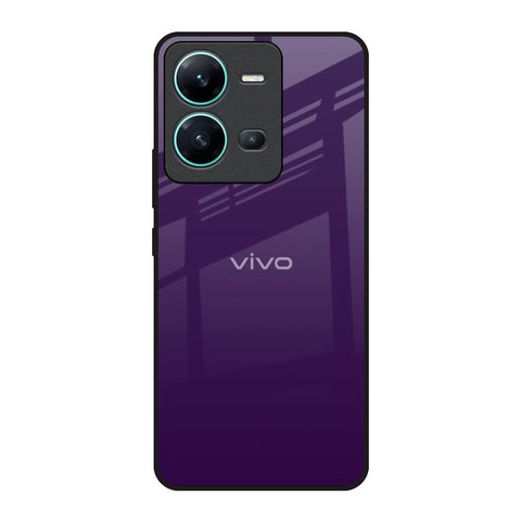 Dark Purple Vivo V25 Glass Back Cover Online