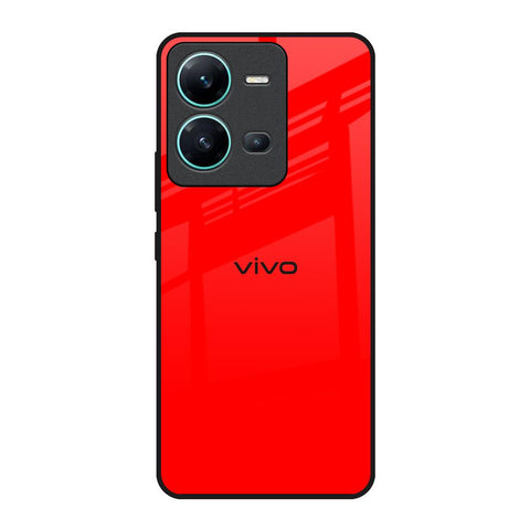 Blood Red Vivo V25 Glass Back Cover Online