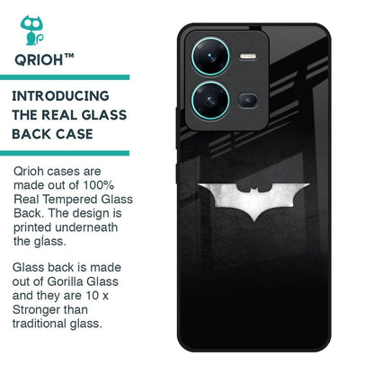 Super Hero Logo Glass Case for Vivo V25