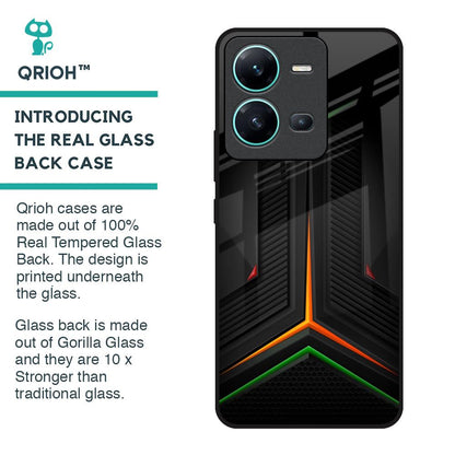 Modern Ultra Chevron Glass Case for Vivo V25