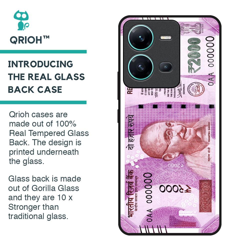 Stock Out Currency Glass Case for Vivo V25