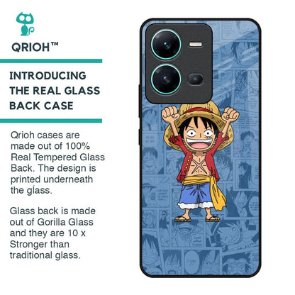 Chubby Anime Glass Case for Vivo V25