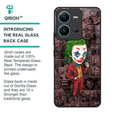 Joker Cartoon Glass Case for Vivo V25