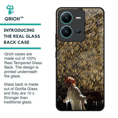 Rain Festival Glass Case for Vivo V25