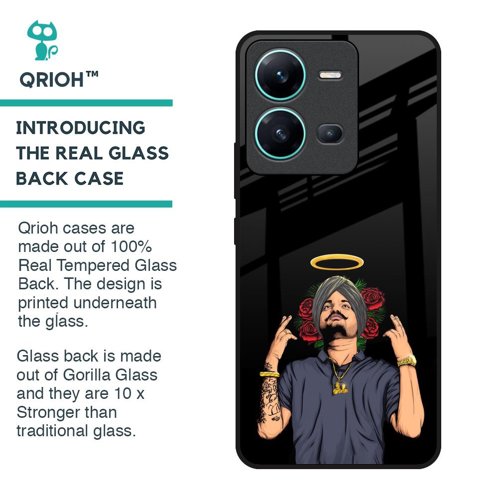 Punjabi Singer Poster Glass Case for Vivo V25