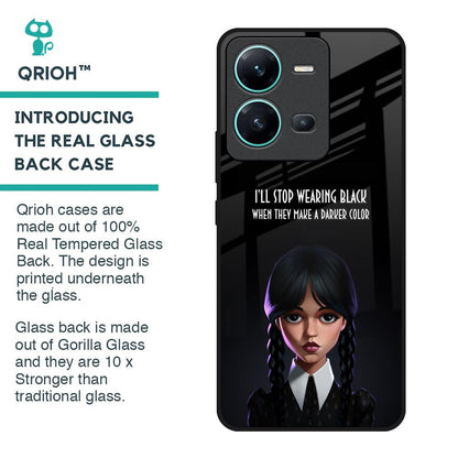 Aesthetic Digital Art Glass Case for Vivo V25