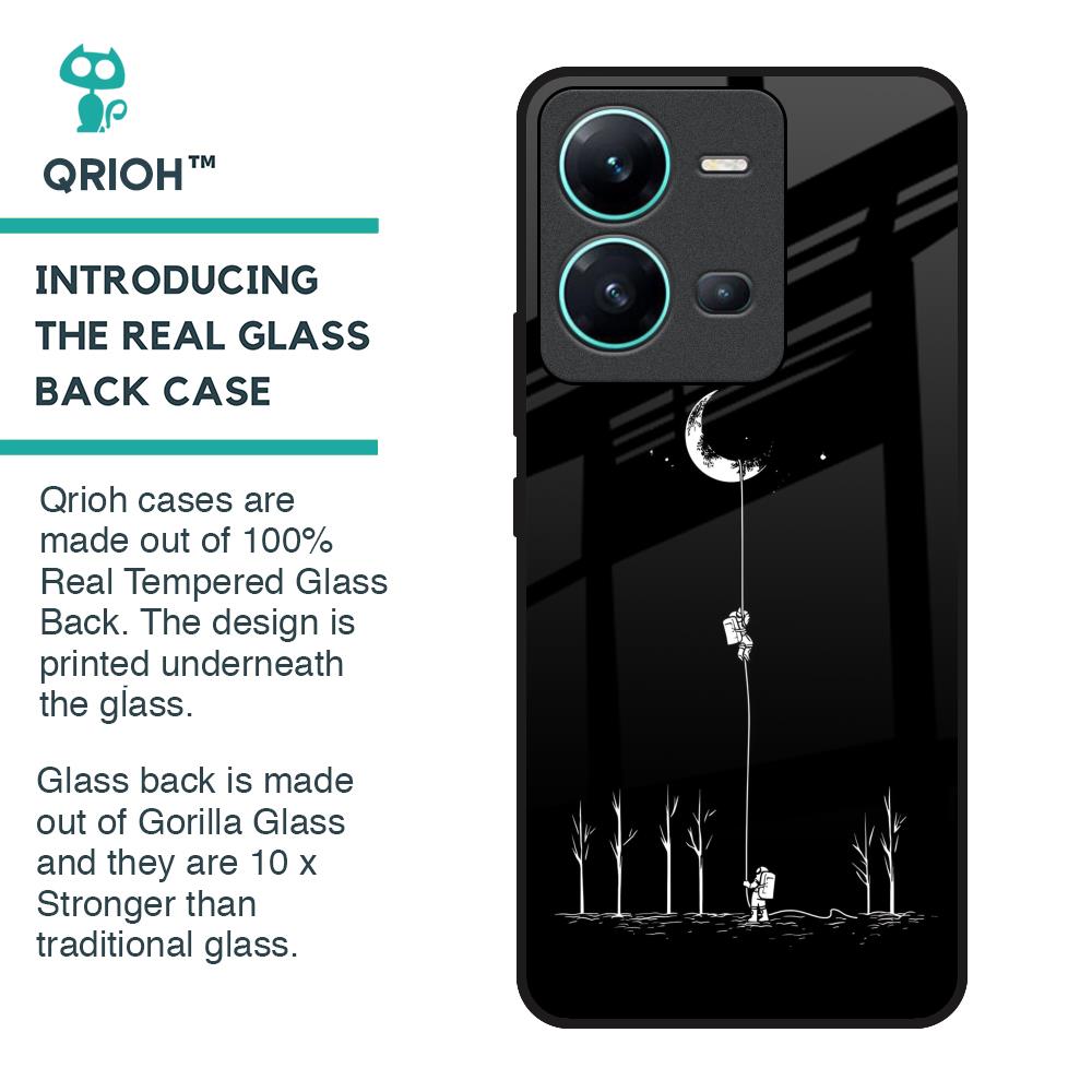 Catch the Moon Glass Case for Vivo V25