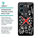Red Zone Glass Case for Vivo V25
