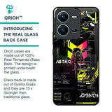 Astro Glitch Glass Case for Vivo V25