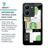 Coffee Latte Glass Case for Vivo V25