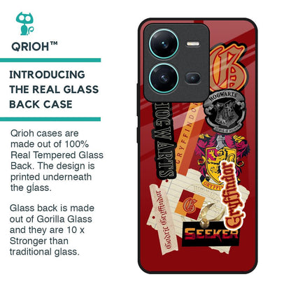 Gryffindor Glass Case for Vivo V25