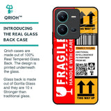 Handle With Care Glass Case for Vivo V25