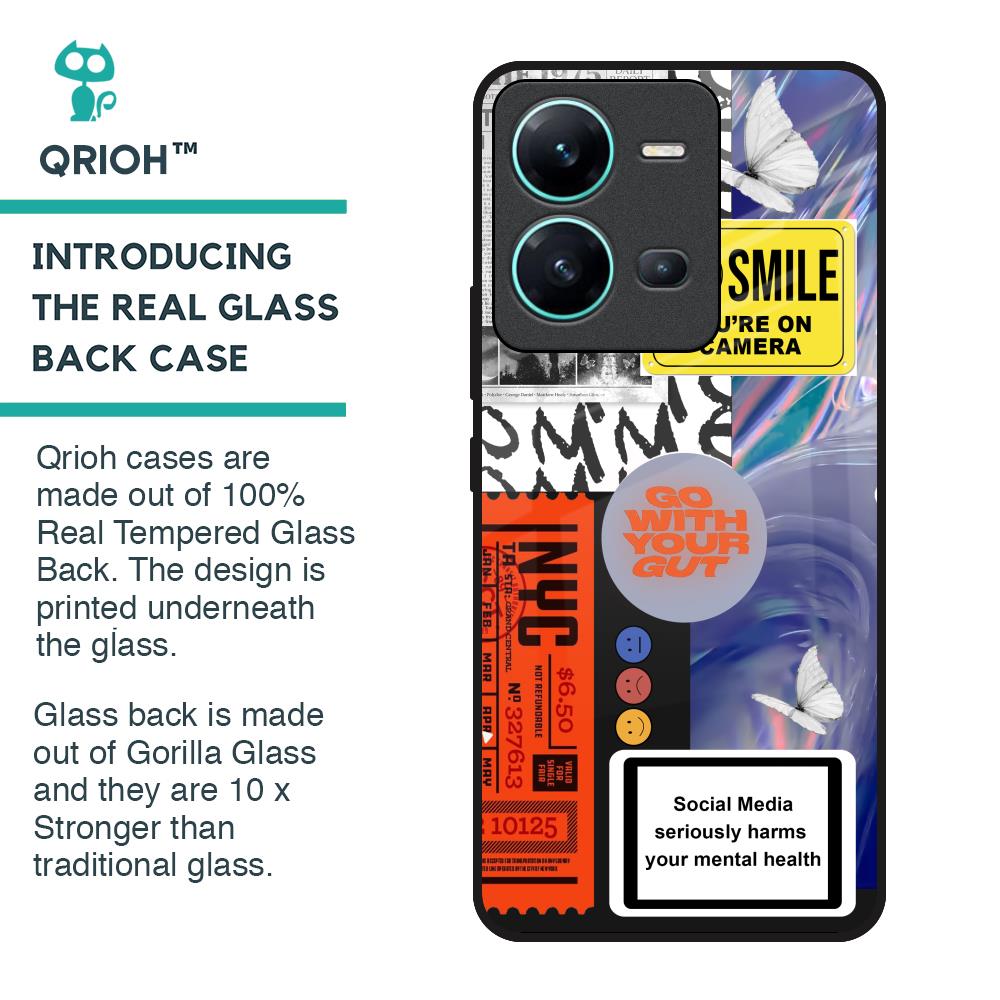Smile for Camera Glass Case for Vivo V25