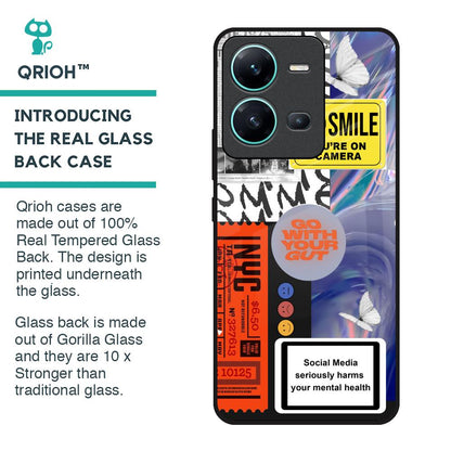 Smile for Camera Glass Case for Vivo V25