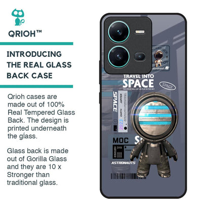 Space Travel Glass Case for Vivo V25