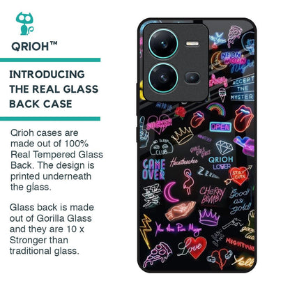 Accept The Mystery Glass Case for Vivo V25