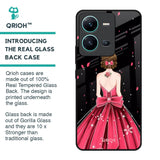 Fashion Princess Glass Case for Vivo V25