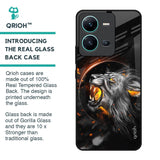 Aggressive Lion Glass Case for Vivo V25