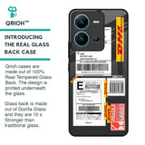 Cool Barcode Label Glass Case For Vivo V25