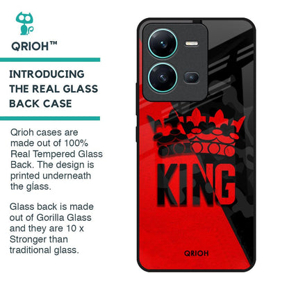 I Am A King Glass Case for Vivo V25