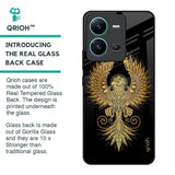 Mythical Phoenix Art Glass Case for Vivo V25